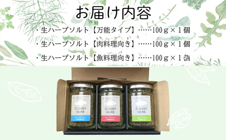 限定生産！手摘み生ハーブソルト詰め合わせ bh-0005