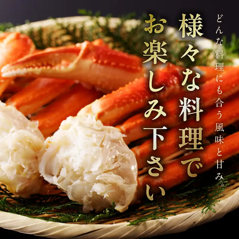 生ずわい蟹 2kg 5Lサイズ 4肩前後 昆布仕立て