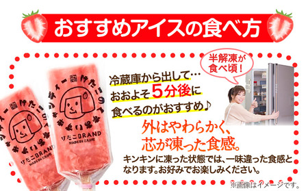 アイス バー スイーツ フルーツ 果物 お菓子 冷凍 苺 あまおう 葛 けたこのくずあいすキャンディー 85g × 10本入 小竹町商工会《90日以内に出荷予定(土日祝除く)》福岡県 鞍手郡 小竹町 送料無料