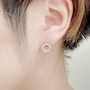 PT900　ダイヤモンドサークルピアス　K05108-H