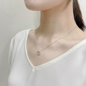 PT900　ダイヤモンドサークルペンダント　K05116-H