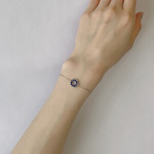 PT900　サファイヤサークルブレスレット　K05126-H