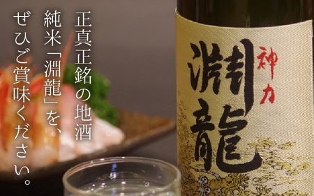 酒米づくりからこだわって作った限定醸造の生原酒「淵龍」 一升瓶 1本 【生原酒 地酒 日本酒 お酒 酒 アルコール 米どころ 冷蔵保存 ギフト 贈り物 贈答】 [A-1307]