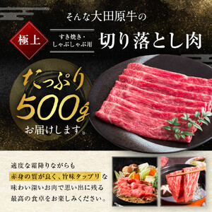 大田原牛 極上 すき焼き・しゃぶしゃぶ用切り落とし肉（500g）| ブランド牛 和牛 牛肉  切り落とし 高級 すき焼き しゃぶしゃぶ 和牛和牛和牛和牛