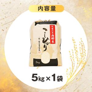地元産 両郷米 5Kg ×1袋 ｜  お米 コシヒカリ こしひかり 栃木県 大田原市