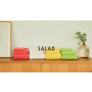 土から採れる　摘みたてタオル 『SALAD』 フェイスタオル 4枚セット