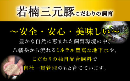 【3回定期便】若楠三元豚 切り落とし 1kg /ナチュラルフーズ [UBH074] 切り落とし
