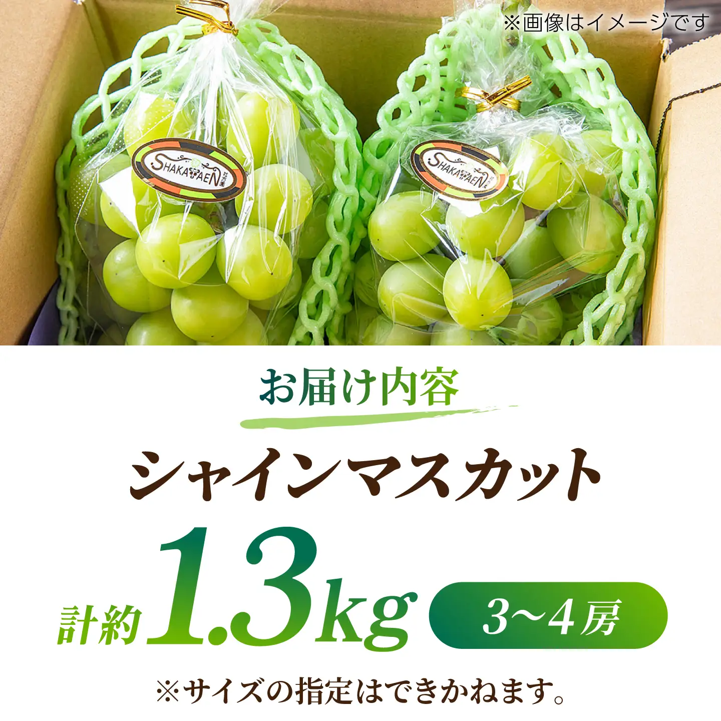 【先行予約】【訳あり】 シャインマスカット 約1.3kg(3?4房)【合同会社 社方園】[ZBZ029]