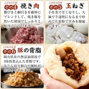 岡山の人気店 山珍(さんちん)の 豚まん 10個入 行列のできる 手作り 豚まん 【配達不可：北海道・沖縄・離島】