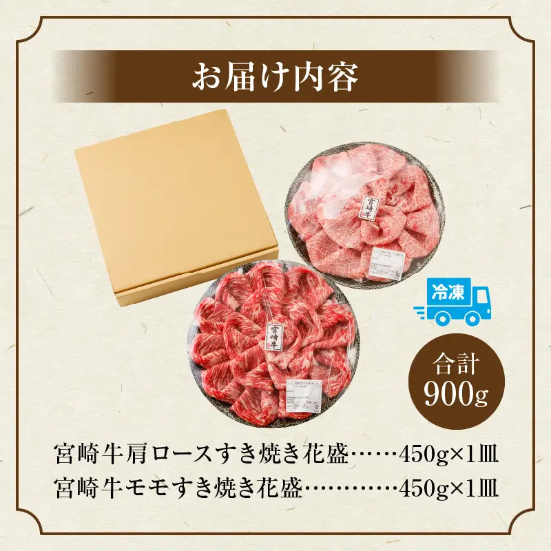 牛肉 すき焼き 牛肉[宮崎牛 900g]