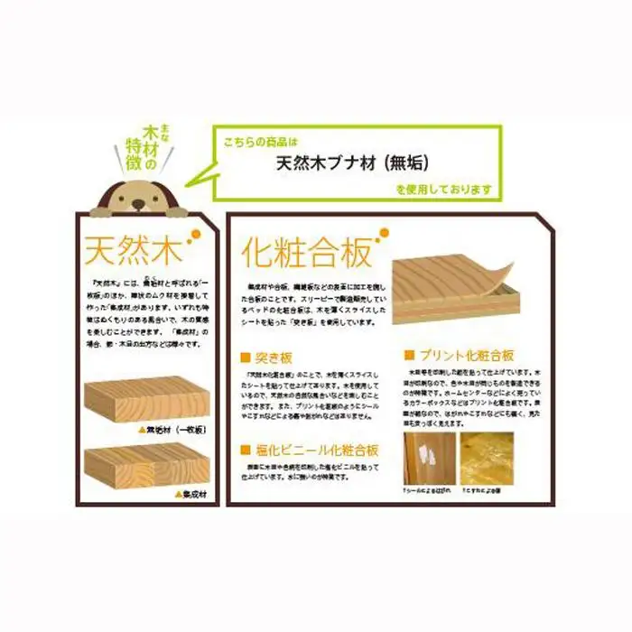 簡単設置　木製ペットゲート「扉付き120」NA