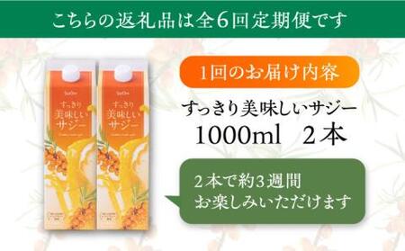 【全6回定期便】すっきり美味しいサジー 2本 [VAX039] サジージュース