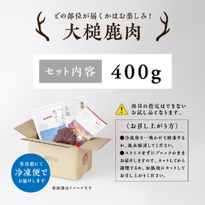 【ジビエ】大槌産 鹿肉400g｜岩手県 大槌ジビエ いわて iwate 三陸 MOMIJI