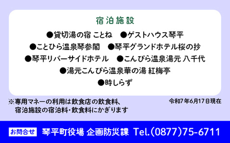 琴平町電子地域通貨KOTOCA 3000円 F5J-470