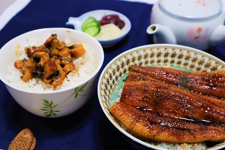 きざみうなぎ5袋と長蒲焼3尾セット【配送不可地域：離島】【1185860】