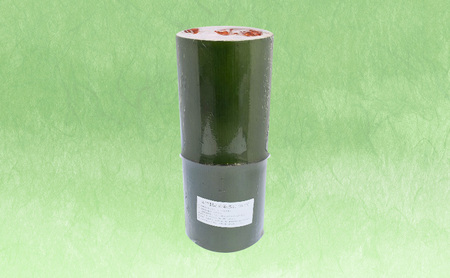 竹製　寸胴 青塗（寸渡）　φ 10～13　H30cm 雑貨 日用品 インテリア 工芸品 
