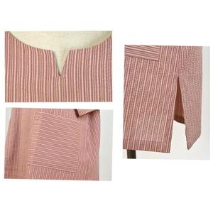 阿波しじらチュニック【紅梅色】