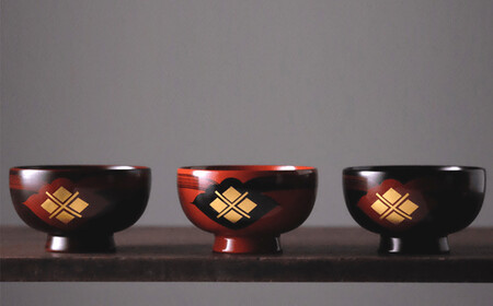 汁椀　花塗り　秀衡一つ雲　2個（朱2個） / 漆器 お椀 吸い物椀 おわん 食器 漆椀 漆塗 うるしぬり 手塗り 木製 伝統工芸品 和 お正月 高級 結婚 新築祝い お祝い 贈答 贈り物 プレゼント ギフト 香典返し お返し おもてなし【ocy915-hit-2-r-rA】