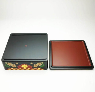 【伝統工芸品】【秀衡塗】秀衡さくら重(3段・7寸) 【ocy925-ojyu-sak-3B】