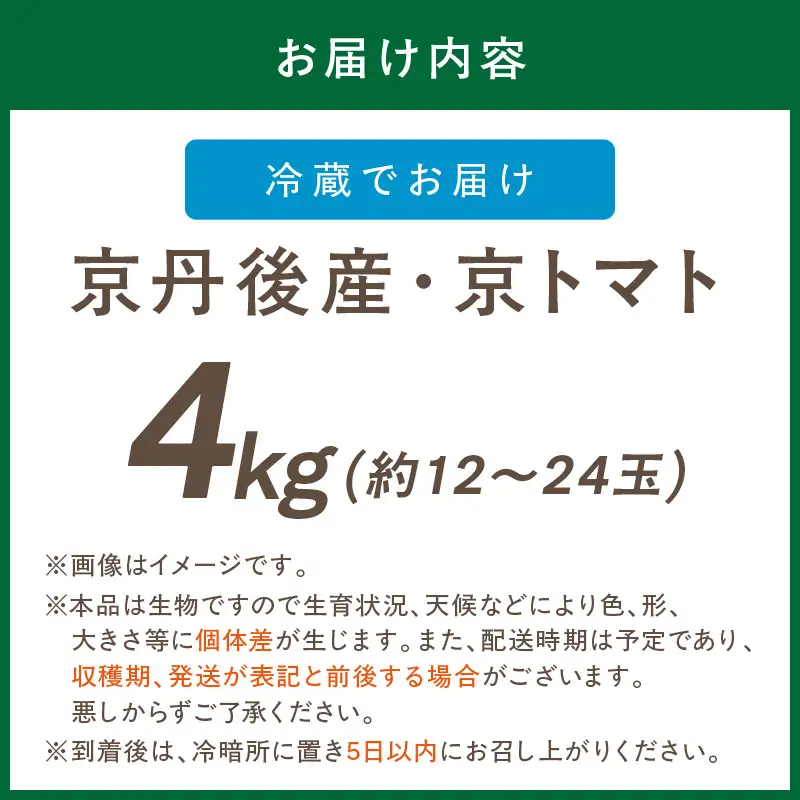 【トマト】京トマト 4kg（2026年5月中旬～発送）