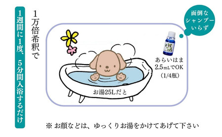 ペット 犬用 マラセチア真菌を週1回のハーブ温浴で枯らす 入浴剤 【あらいはま犬用】 漢方薬局推奨品