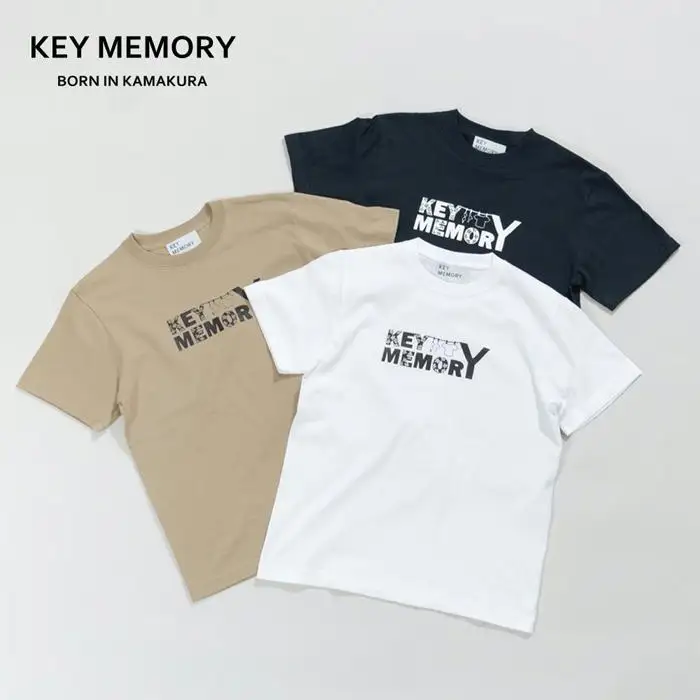 《2》【KEYMEMORY 鎌倉】フラワーロゴTシャツ WHITE