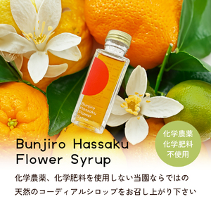 【 小豆島 】文次郎農園 はっさくの花シロップ1本 八朔 はっさく コーディアル シロップ 飲料 柑橘 香川 香川県 土庄 土庄町