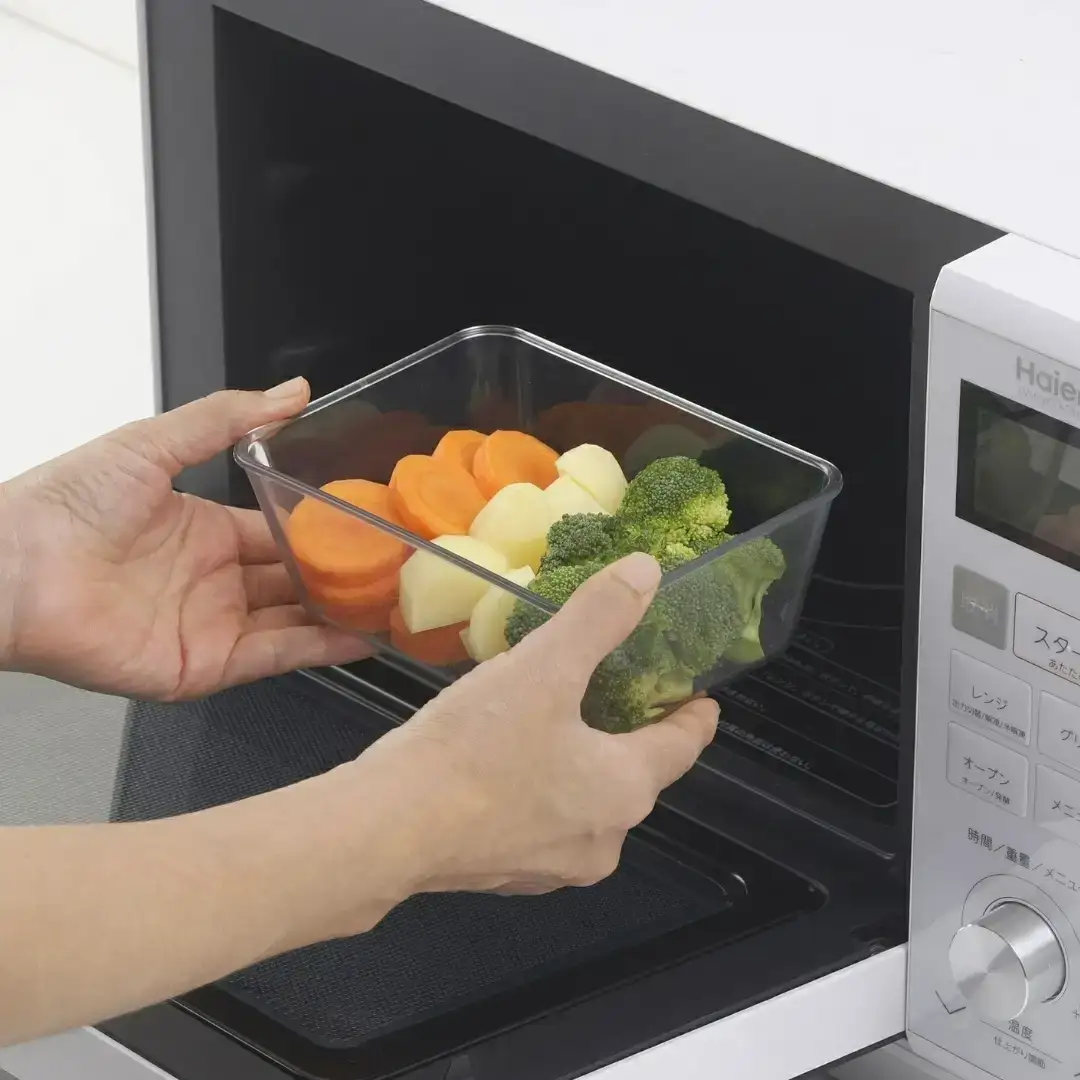 耐熱クリアバット＆フタ＆ザル 9点セット スクエア型 食品保存 燕三条製 バット