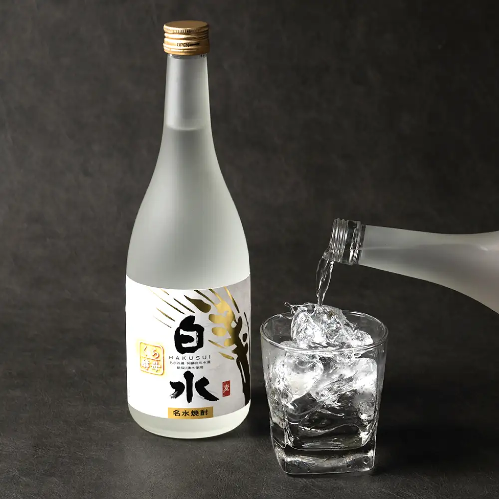 八代不知火蔵 白水 麦 蔵酵母 焼酎 720ml 各3本 (計6本) 瓶 飲み比べ むぎ焼酎 はくすい 酒 本格焼酎 乙類 25度 蒸留酒 独自の酵母