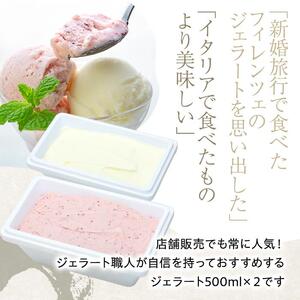 【数量限定】ジェラート 500ml×2種 食べ比べ 朝搾りミルク TAROいちごミルク【大容量 アイス 業務用 セット 合計 1リットル スイーツ 人気 デザート 冷凍 氷菓子 家族 ファミリーサイズ 苺】