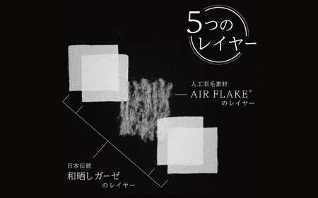 5層 ガーゼケット ハーフケット【アイスグレー】[BAAK070]肌掛け布団