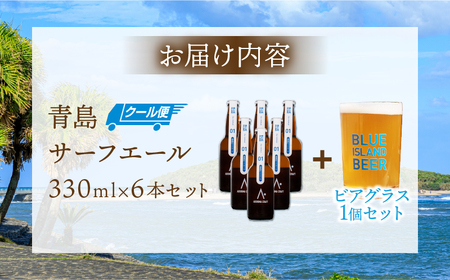 クラフトビール ビール 青島 サーフエール 6本・ビアグラス 1個 セット