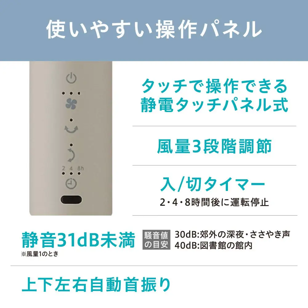 サーキュレーター扇風機 ACスタンドファン マイコン式 アイリスオーヤマ STF-AC15TEC-C ベージュ サーキュレーター