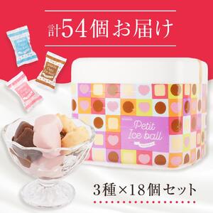 オハヨー乳業 プチアイスボール 10ml×54個 アイスクリーム ギフト