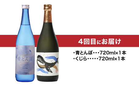 2439  【 全4回 定期便 】【 地元酒屋さんおススメ 】720ml ・ 飲み比べ KN031-T04 酒 焼酎