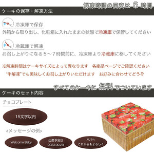 ケーキ ジェンダーリビール 5号 クリームの色が選べる