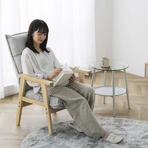 ソファ　１人掛け　ハイバック　LHB-1S　グレー ｜ ソファ 新生活 ひとり暮らし