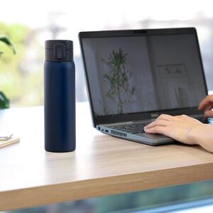水筒　ステンレス　ケータイ　ボトル　ワンタッチ　５００ｍｌ　SKB-O500　ネイビー