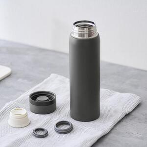 水筒　ステンレス　ケータイ　ボトル　スクリュー　５００ｍｌ　SKB-S500　グレー