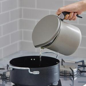 オイルポット　活性炭オイルポット　８００ｍｌ　カートリッジ１個付　H-OP800　グレー