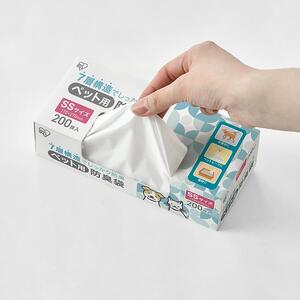 ゴミ袋　ペット用防臭袋　ＳＳサイズ　２００枚入り　PBB-SS200