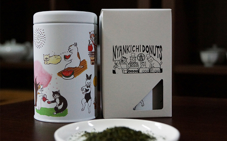 ネコ缶とほっこりお茶セット（京都深蒸し茶入）〈お茶 茶 煎茶 緑茶 深