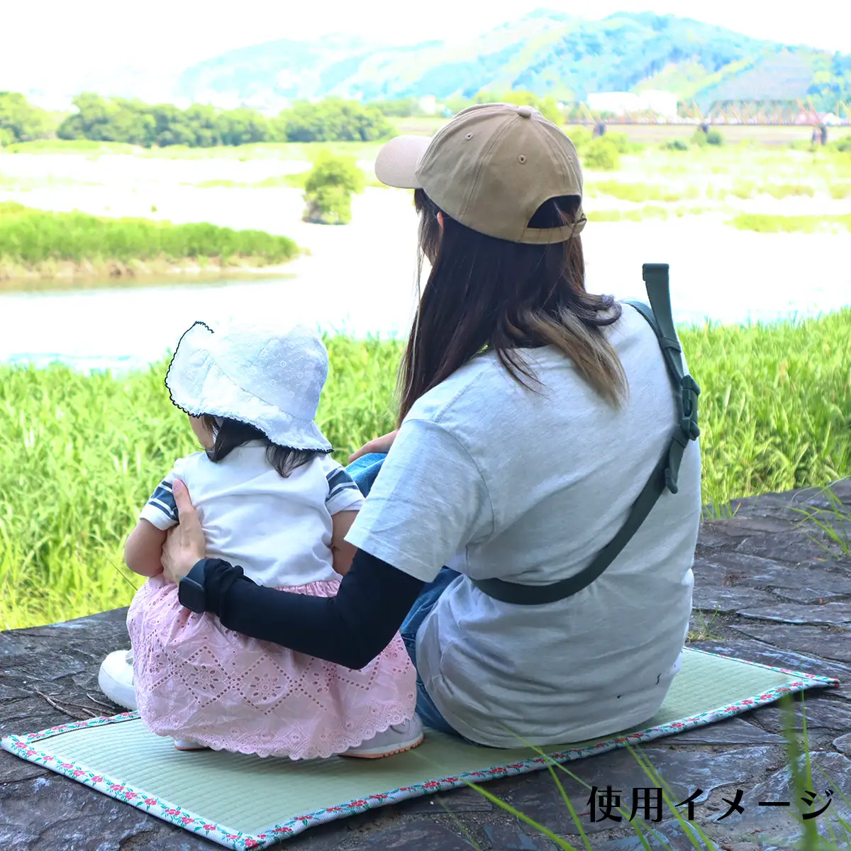 畳いけうえ　ラブござ（やまもも柄）