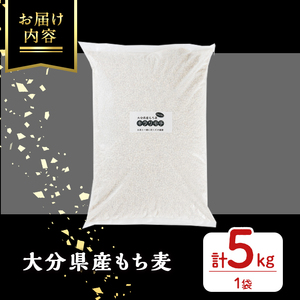 大分県産もち麦 キラリモチ(計5kg)ダイエット 健康 業務用【112400604】【天峯ファーム】
