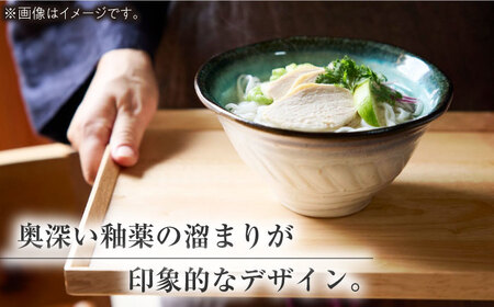 【美濃焼】KANADE 丼 中・小鉢 ブルー ペア4点セット　【丸利玉樹利喜蔵商店】 食器 どんぶり ボウル[MCC089]