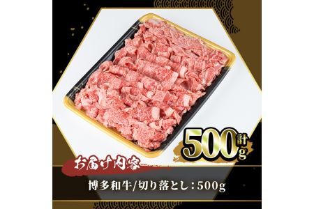 博多和牛切り落とし(500g) 牛肉 黒毛和牛 国産 すき焼き しゃぶしゃぶ＜離島配送不可＞【ksg0459】【JA全農ミートフーズ】
