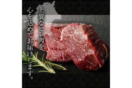博多和牛ヒレステーキ 自家製ジャポネソース付(100g×5枚)牛肉 和牛 博多和牛 国産 ステーキ ヒレ肉＜離島配送不可＞【ksg1286】【くしだ企画】