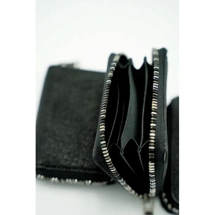 【ierib】MINI WALLET / ミニウォレット / BOAR / BLACK