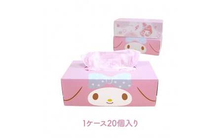 マイメロディキュートピンク150組20個入り ボックスティシュ ボックスティッシュ 天然パルプ100% キャラクター 柄入り 可愛い プレゼント 贈答 お祝い 日用品 消耗品【ハヤシ商事株式会社】 [BQAD026]