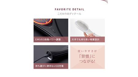 WAVEWAVE EMS Brush Air クッションブラシ ホワイト